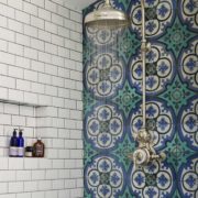 The Dalby Surface Mounted Shower, Curved Arm