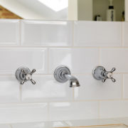 The Mull Classic 3 Hole Wall Basin Mixer