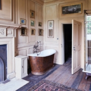 The Burnished Copper Wye Bateau Cast Iron Bath Tub