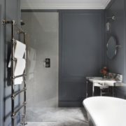 6-Bar Floor Mounted Towel Rail