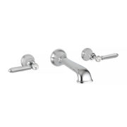 The Coll Lever Wall Mounted 3-Hole Bath Mixer