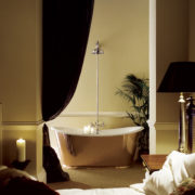 The Polished Copper Usk Bateau Cast Iron Bath Tub