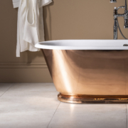 The Polished Copper Tay Cast Iron Bath Tub