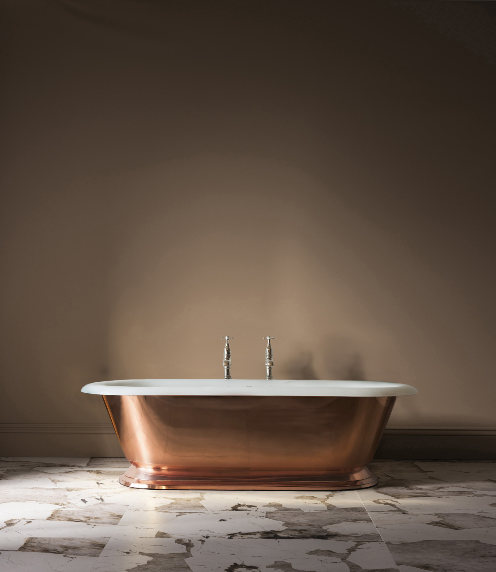The Polished Copper Tay Cast Iron Bath Tub