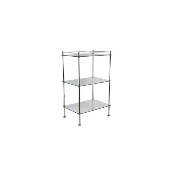 Accessory stand in nickel finish