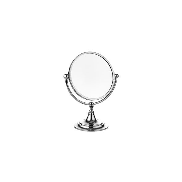 Deck mounted tilt mirror in chrome finish