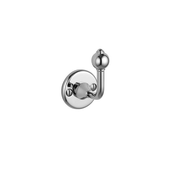 Robe hook in chrome finish