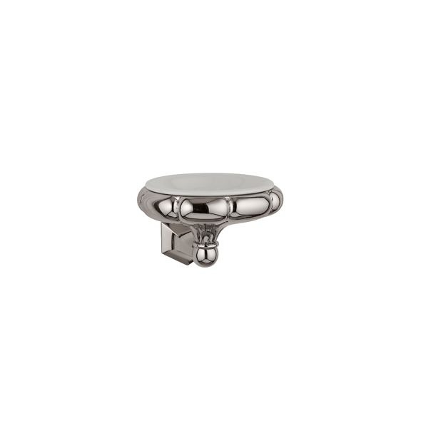 Soap dish in nickel finish