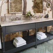 The Leawood Lever 3 Hole Basin Mixer