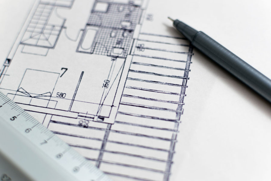 Interior design drawing