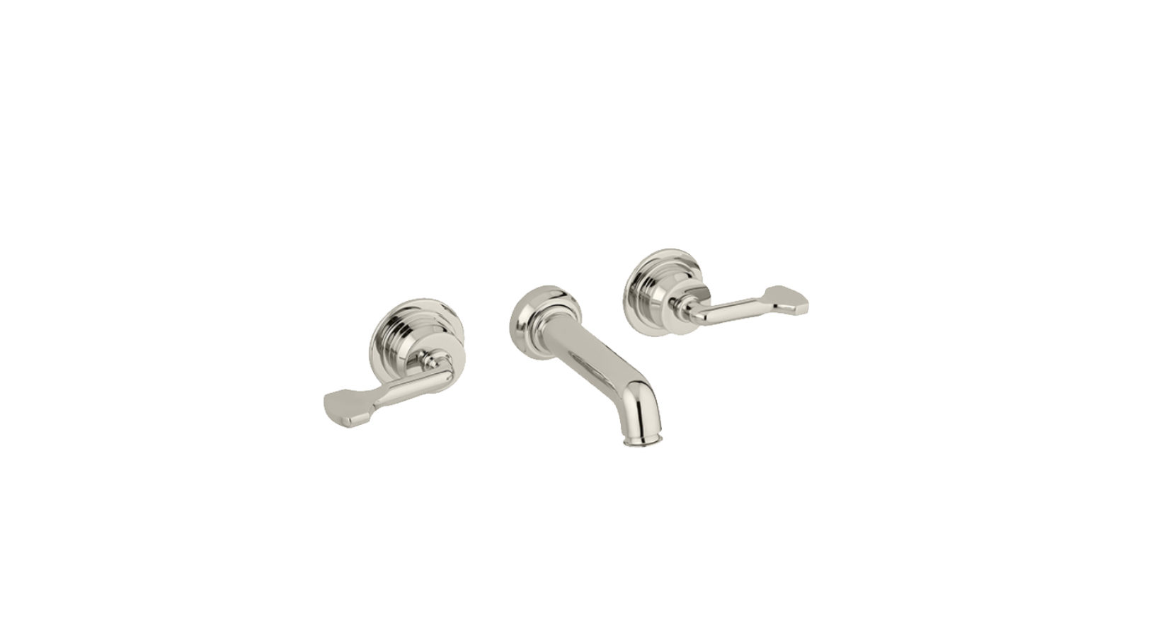 The Leawood Lever 3 Hole Wall Basin Mixer