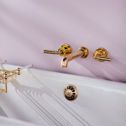 The Bestwood Lever Wall Mounted 3-Hole Bath Mixer