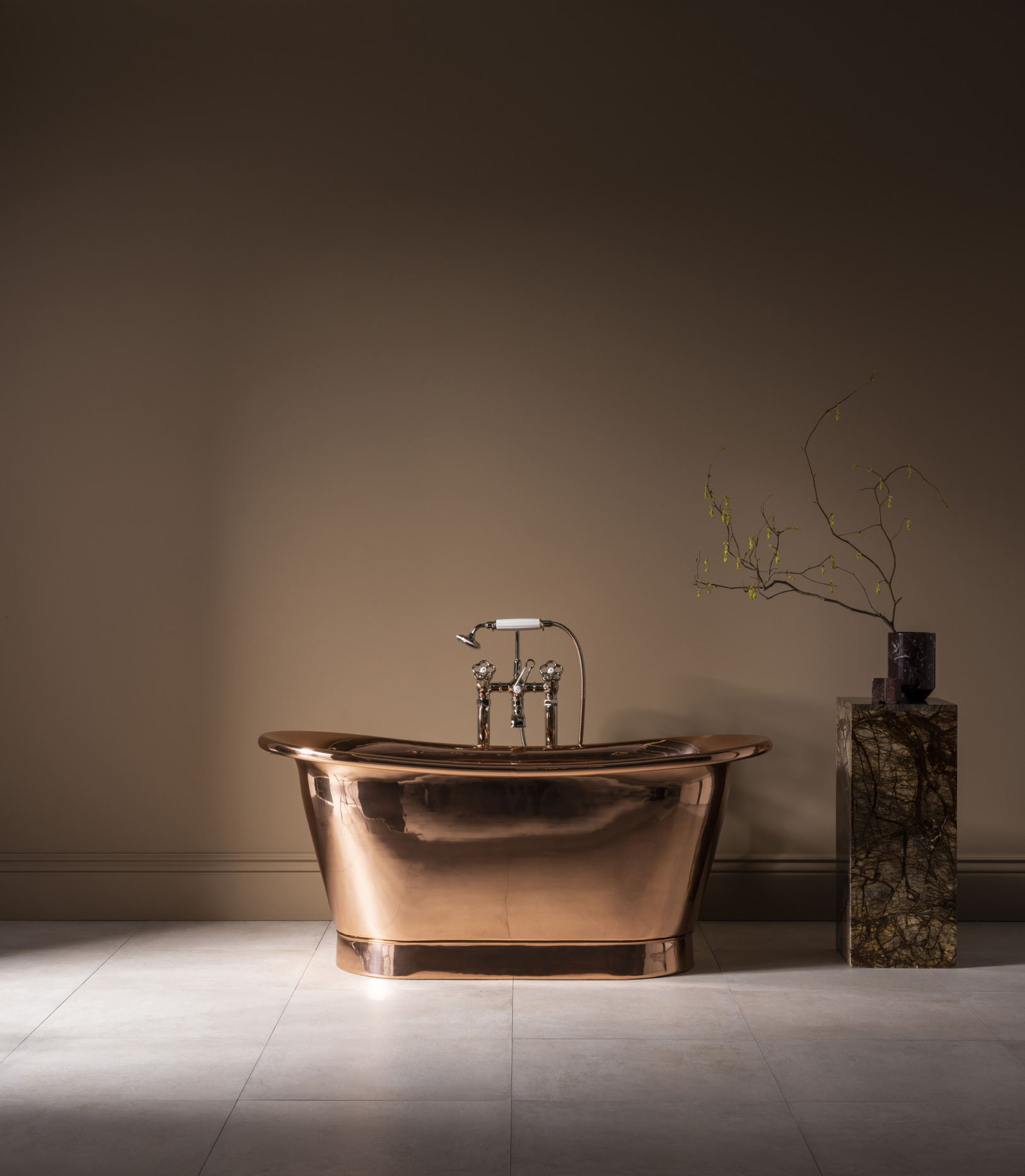 The Baby Tyne Copper Bath Tub With Copper Exterior