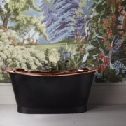 The Tyne Copper Bath Tub With Painted Exterior