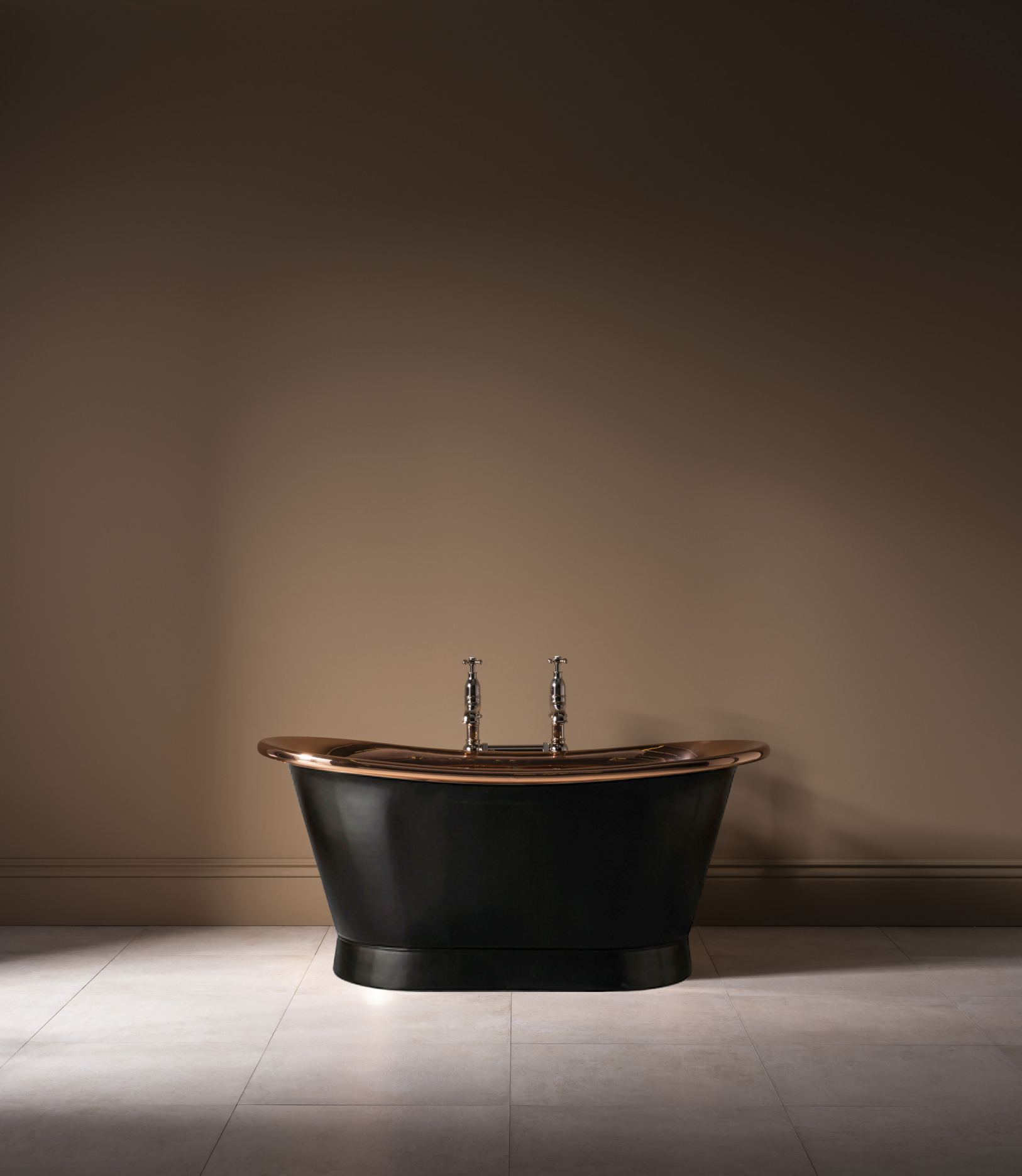The Baby Tyne Copper Bath Tub With Painted Exterior