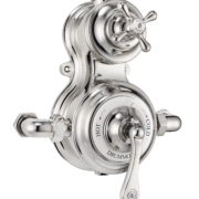 The Dalby Surface Mounted Shower, Curved Arm
