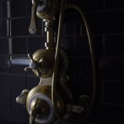 The Dalby Surface Mounted Shower, Curved Arm