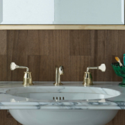 The Leawood Lever 3 Hole Basin Mixer