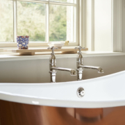 The Polished Copper Wye Bateau Cast Iron Bath Tub