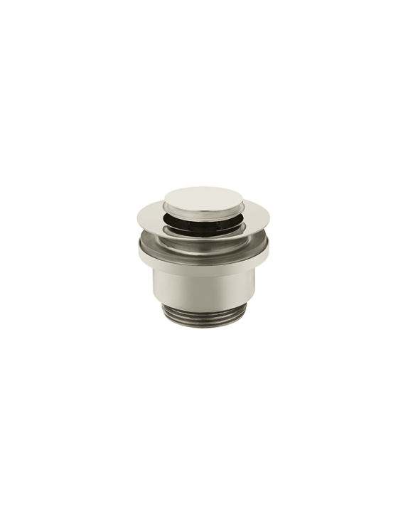 slotted push button pop up basin waste, for basins with overflow and without overflow, slotted and unslotted.